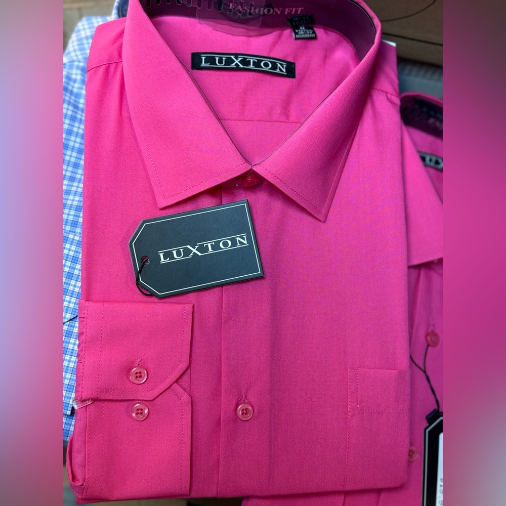 🎁SALE🎁 Men's shirt luxton in Fuchsia Color size l
